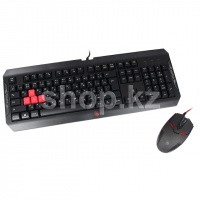 Клавиатура A4Tech Bloody Q1100, Black, USB + мышь