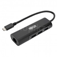 USB HUB 3-port USB 3.0 Tripp Lite U460-003-3A1GB, Black