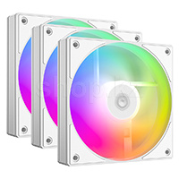 Комплект вентиляторов для корпуса ID-Cooling AS-120-ARGB-W Trio, 12cm, White