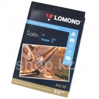 Бумага Lomond A4, 215г/м2, 20 листов, сатин,  двухсторонняя