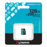 Карта памяти Micro SDXC 128 Gb Kingston Canvas Go! Plus, Class 10 UHS-I U3 V30 A2