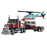 Конструктор Lego, Creator: Бортовой грузовик с вертолетом