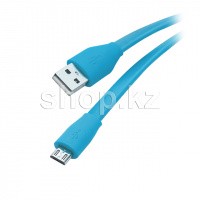 Кабель интерфейсный для Micro USB OLMIO, 1m, Blue