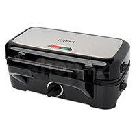 Вафельница Kitfort КТ-1674, Black-Steel