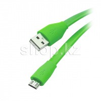 Кабель интерфейсный для Micro USB OLMIO, 1m, Green