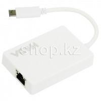 USB HUB 3-port USB 3.1 + Micro USB + RJ45, Vcom DH311, White