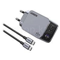 Ugreen X755 Nexode Pro, 65W, Gray зарядтау құрылғысы