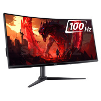 Монитор 34" Acer Nitro XZ340CUHbiiphx, Black-Red