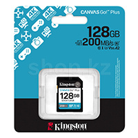 Карта памяти SDXC 128Gb Kingston Canvas Go! Plus, Class 10 UHS-I U3 V30 A2