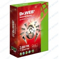 Антивирус Dr. Web Security Space, 12 мес., 2 ПК, +1 месяц подарок