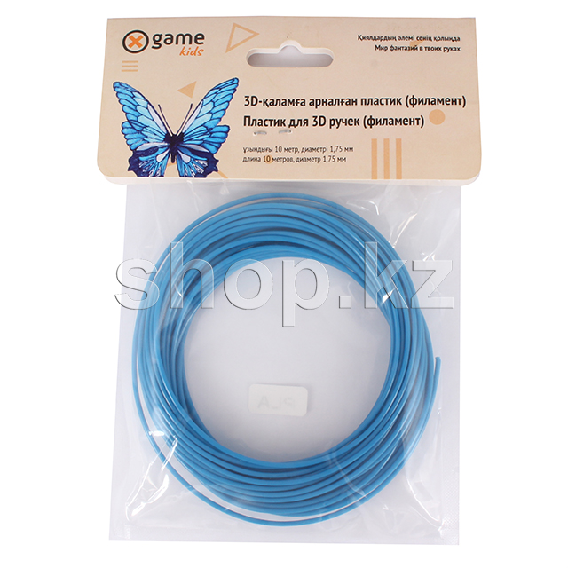 Картридж X Game kids 3D PLA-Light Blue-10, 1.75 мм, 10м, Light Blue