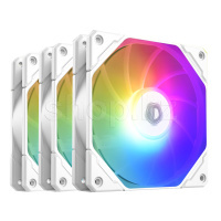ID-Cooling TF-12025-Pro ARGB Trio, 12cm, White корпусына арналған желдеткіш