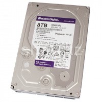Жесткий диск HDD 8000 Gb Western Digital (WD82PURZ), 3.5", 256Mb, SATA III, Purple