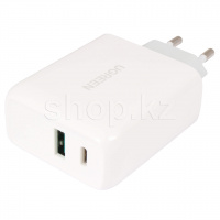 Зарядное устройство Ugreen CD170, сеть, для USB-устройств, White