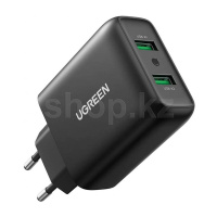 Ugreen CD161, Black, USB зарядтау құрылғысы