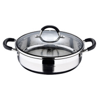 Кастрюля Masterpro Foodies BGMP-1503-BK, 28 см, 3.8 л, с крышкой