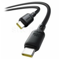 Кабель интерфейсный для USB Type-C - Type-C Baseus Silky CB000114, 1m, Clister Black
