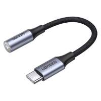 Ugreen AV161, 0.1m, Grey, BOX аудио сигнал кәбілі