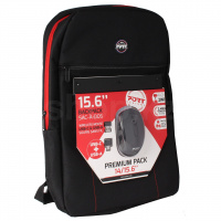 Рюкзак для ноутбука Port Designs PREMIUM + мышь, 15.6", Black