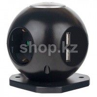 Rombica NEO SPHERUM, 3 розетка, 1.5 м, Black желілік сүзгісі