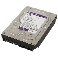 Жесткий диск HDD 8 TB Western Digital (WD84PURU), 3.5", 128 MB, SATA III, Purple