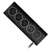 Rombica NEO WC3U, 3 розетка, 1.5 м, Black желілік сүзгісі