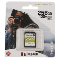 SDXC 256Gb Kingston Canvas Select Plus, Class 10 UHS-I U3 жад картасы