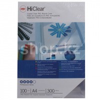 Обложка для переплета GBC HiClear, A4, 230г/м2, 100 листов, Clear