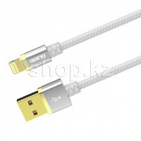 Кабель интерфейсный для Apple Lightning OLMIO Deluxe, 1m, White