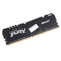 DDR-4 DIMM 16Gb/3600MHz PC28800 Kingston Fury Beast RGB, Black, BOX (KF436C18BBA/16)