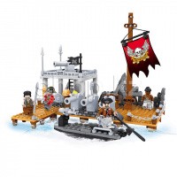 Конструктор игровой Ausini, Пираты: Пиратский форт с пристанью