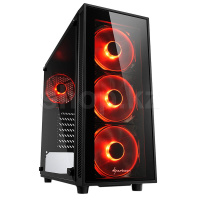 Корпус Sharkoon TG4 Red, Black