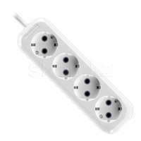 Удлинитель Defender R340, 4 розетки, 3м, White