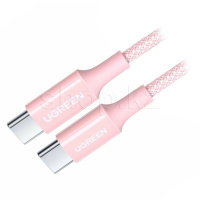 Кабель интерфейсный для USB Type-C - Type-C Ugreen L502, 1m, Pink