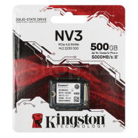 SSD накопитель 500 GB Kingston NV3, M.2 2230, PCIe 4.0
