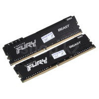 DDR-4 DIMM 64Gb/3200MHz PC25600 Kingston Fury Beast, 2x32Gb Kit, Black, BOX (KF432C16BBK2/64)