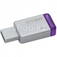 USB Флешка 8Gb Kingston DataTraveler 50, USB 3.1, Silver-Purple