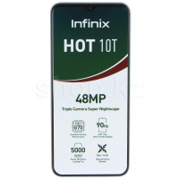 Смартфон Infinix HOT 10T, 128Gb, Morandi Green (X689C)