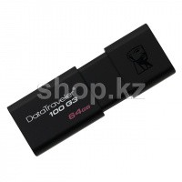 USB Флешка 64GB Kingston DataTraveler 100 G3, USB 3.0, Black
