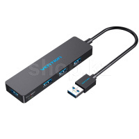 USB HUB 4-port USB 3.0 Vention CHKBB, Black