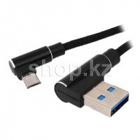Кабель интерфейсный для Micro USB Continent RCU-6110 BK, Black, 1m, BOX