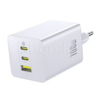 Зарядное устройство Baseus EnerFill FE11 2C+U 100W, сеть, для USB устройств, Moon White