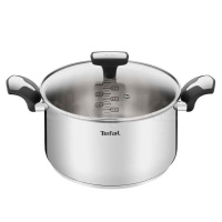 Кастрюля Tefal Emotion E3014624, 24 см, 5.2 л, с крышкой