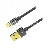 Кабель интерфейсный для Micro USB OLMIO Deluxe, 1m, Black