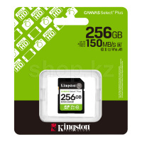 SDXC 256 GB Kingston Canvas Select Plus, Class 10 UHS-I U1 жад картасы