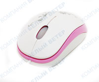 Мышь Delux DLM-100, Pink-White, USB