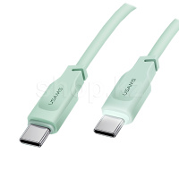 Кабель интерфейсный для USB Type-C Usams US-SJ567, 1.2m, Green