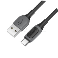 USB Type-C Usams US-SJ596, 1m, Black интерфейс кабелі