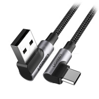 USB Type-C Ugreen 20856, 1m, Black интерфейс кабелі