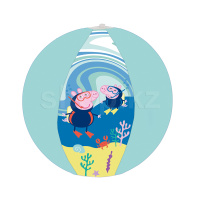 Надувной мяч Happy People Peppa Pig 16264, диаметр 29 см